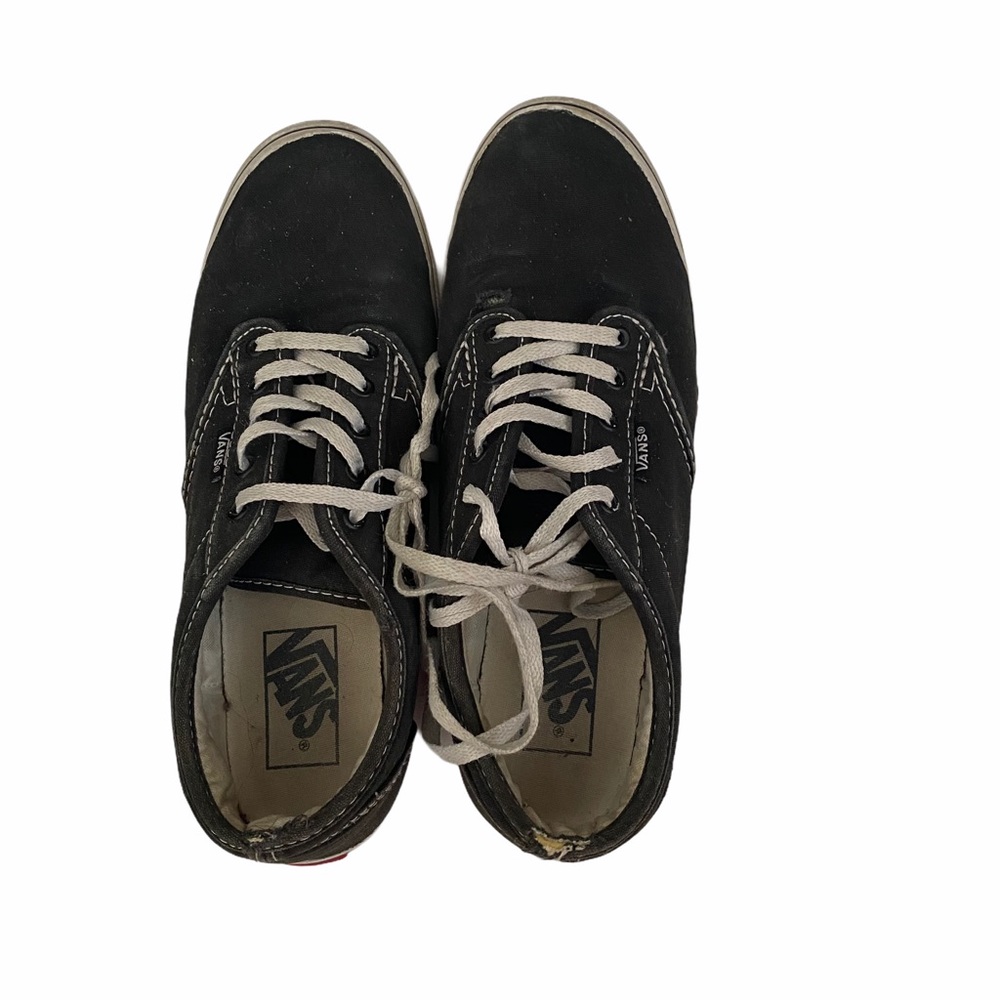 Vans black sneakers size 7.5